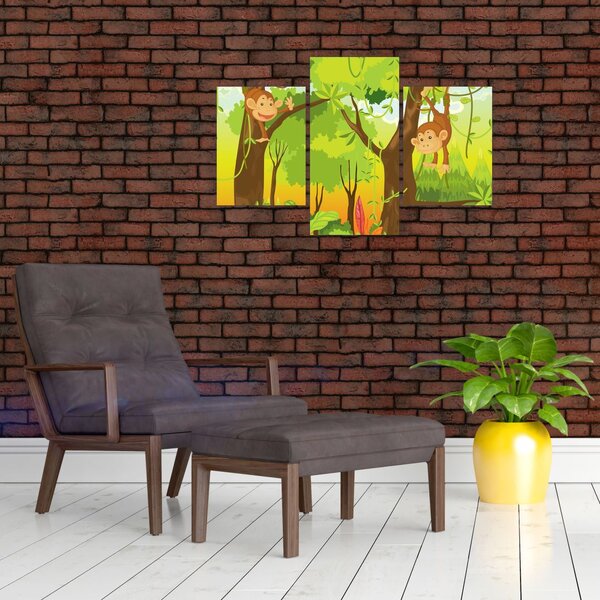 Slika - Opice (90x60 cm)