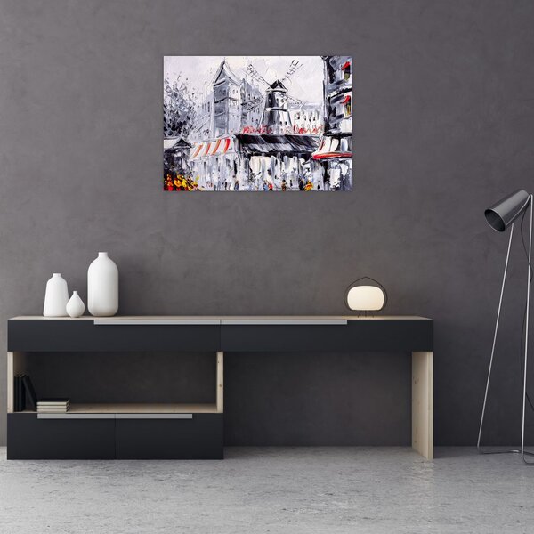 Slika - Ulica v Parizu, oljna slika (70x50 cm)