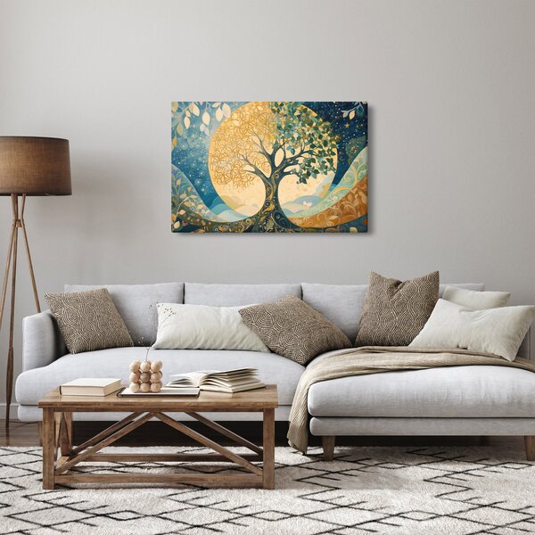 Slika – Drvo života u mjesecu (90x60 cm)