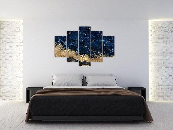 Slika - Temno modri marmor (150x105 cm)