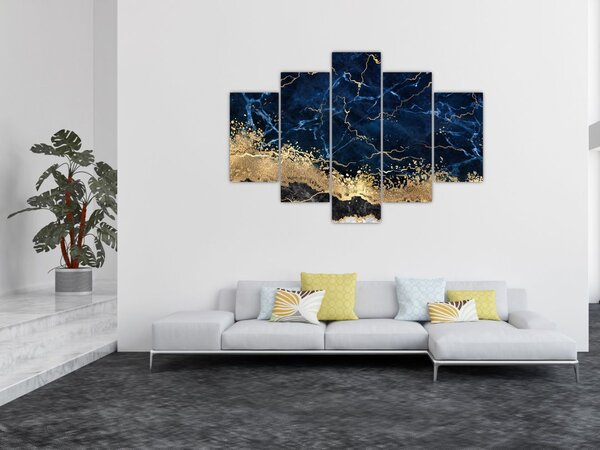 Slika - Temno modri marmor (150x105 cm)
