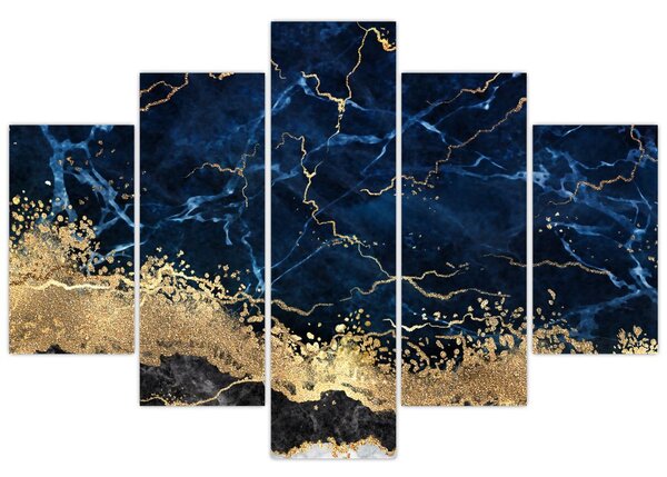 Slika - Temno modri marmor (150x105 cm)