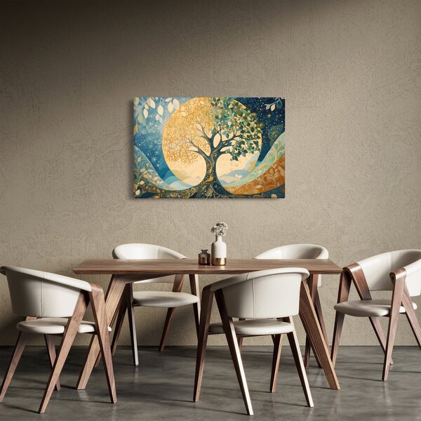 Slika – Drvo života u mjesecu (90x60 cm)