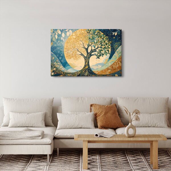Slika – Drvo života u mjesecu (90x60 cm)