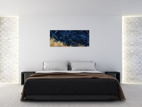 Slika - Temno modri marmor (120x50 cm)