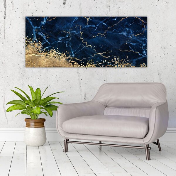 Slika - Temno modri marmor (120x50 cm)