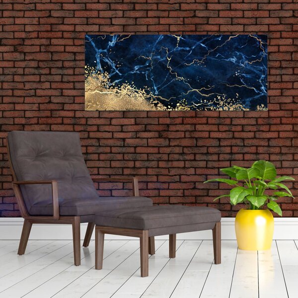 Slika - Temno modri marmor (120x50 cm)