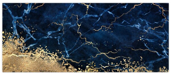 Slika - Temno modri marmor (120x50 cm)