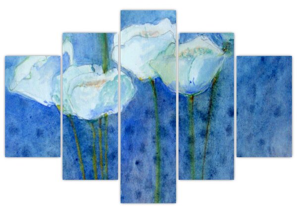 Slika - Beli tulipani (150x105 cm)