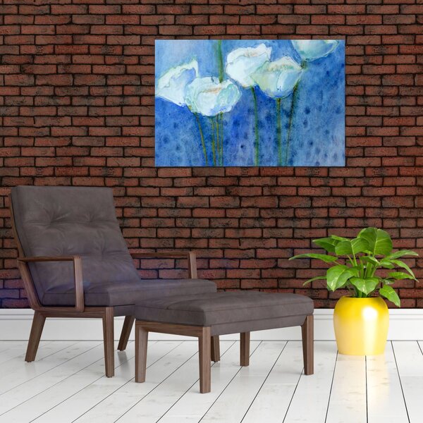 Slika - Beli tulipani (90x60 cm)
