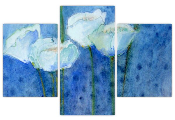 Slika - Beli tulipani (90x60 cm)