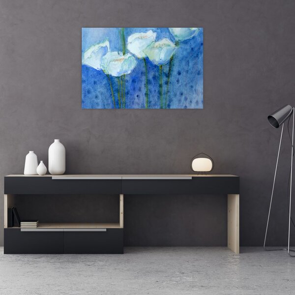 Slika - Beli tulipani (90x60 cm)