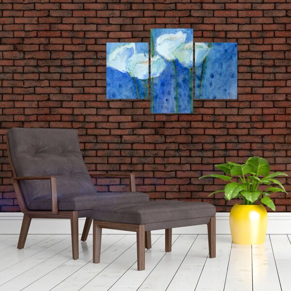 Slika - Beli tulipani (90x60 cm)