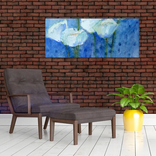 Slika - Beli tulipani (120x50 cm)