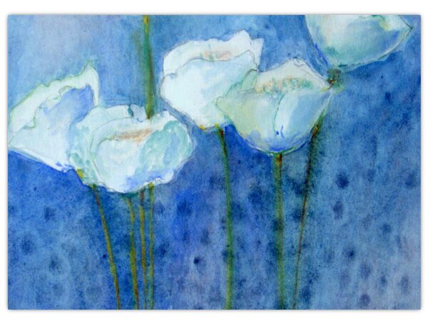 Slika - Beli tulipani (70x50 cm)