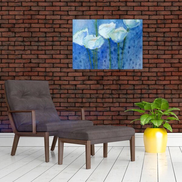 Slika - Beli tulipani (70x50 cm)