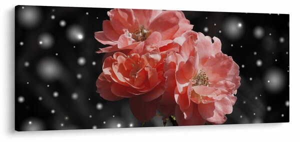 Slika ružičastog cvijeta (120x50 cm)