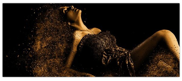 Slika - Zlata ženska (120x50 cm)