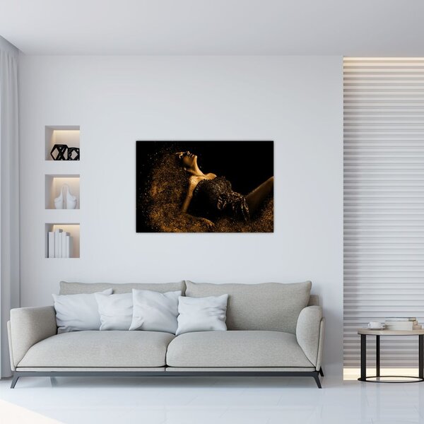 Slika - Zlata ženska (90x60 cm)