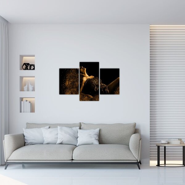 Slika - Zlata ženska (90x60 cm)