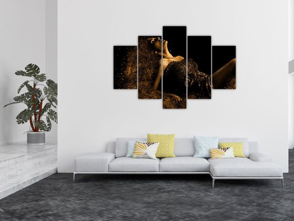 Slika - Zlata ženska (150x105 cm)