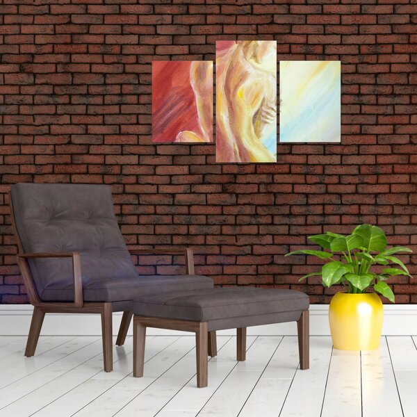 Slika počivajoče ženske, oljna slika (90x60 cm)