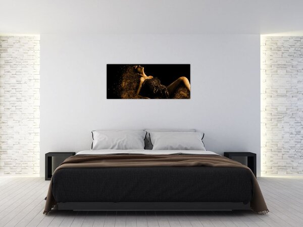Slika - Zlata ženska (120x50 cm)