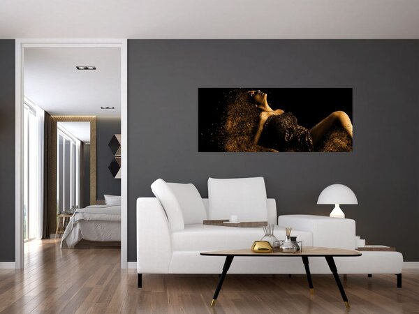 Slika - Zlata ženska (120x50 cm)