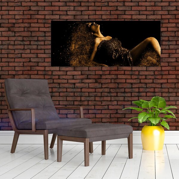 Slika - Zlata ženska (120x50 cm)