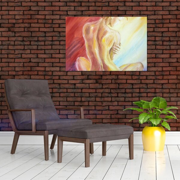 Slika počivajoče ženske, oljna slika (90x60 cm)