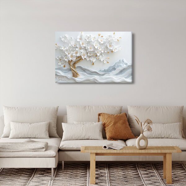 Slika – 3D elegantno drvo života (90x60 cm)