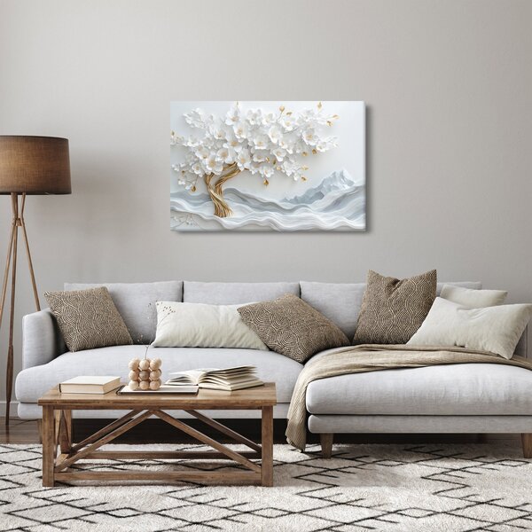 Slika – 3D elegantno drvo života (90x60 cm)