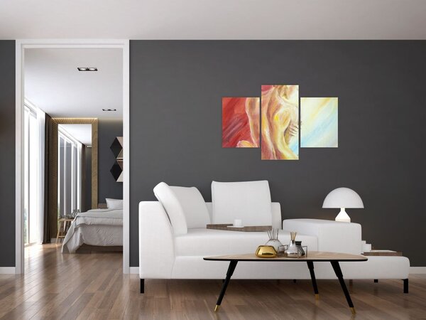 Slika počivajoče ženske, oljna slika (90x60 cm)