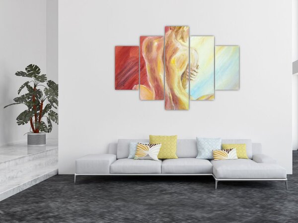 Slika počivajoče ženske, oljna slika (150x105 cm)