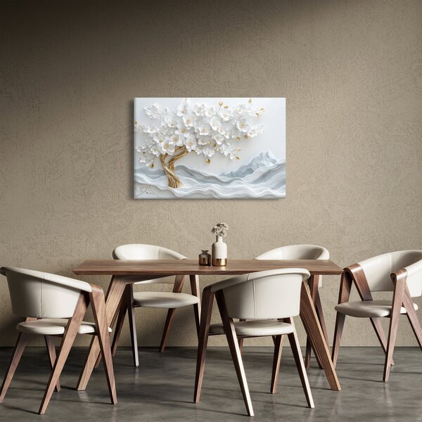 Slika – 3D elegantno drvo života (90x60 cm)