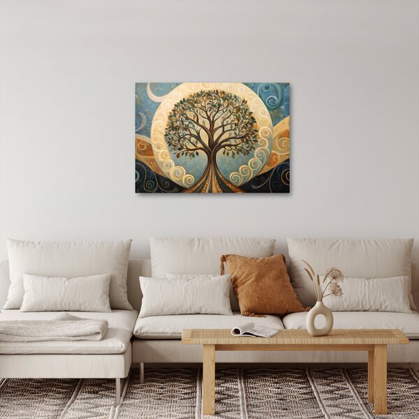Slika – Drvo života i spirale (70x50 cm)