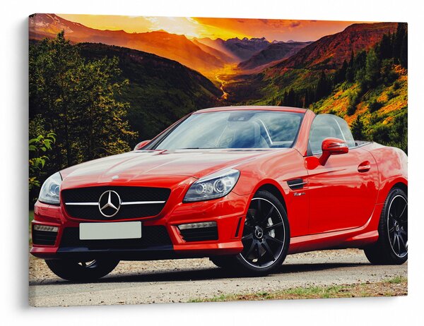 Slika - crveni Mercedes (70x50 cm)