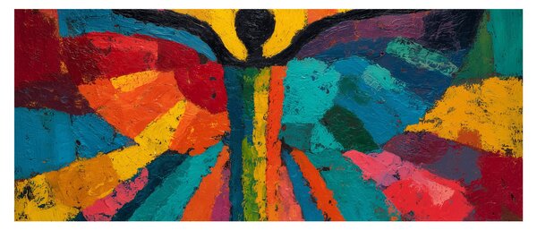 Slika - Oslikani anđeo (120x50 cm)