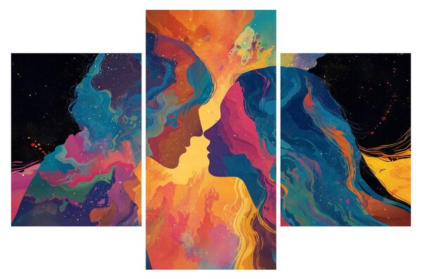 Slika - Kozmička ljubav (90x60 cm)
