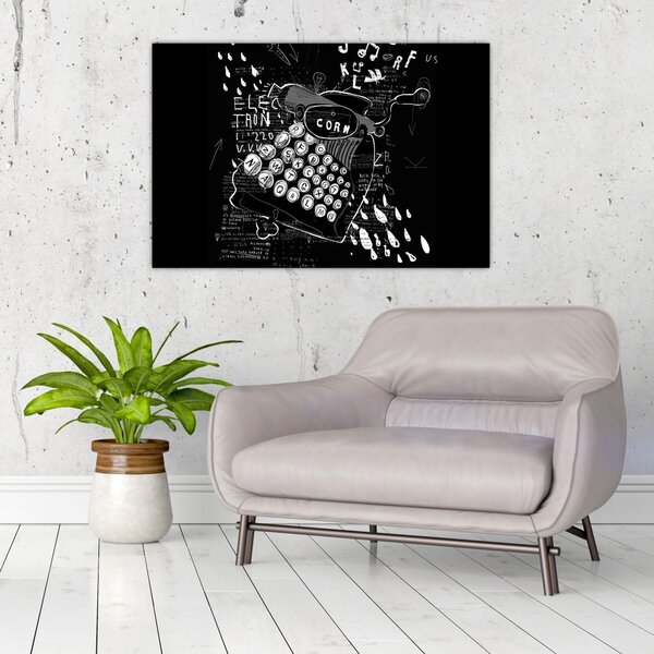 Slika - Risba v slogu Banksyja (90x60 cm)