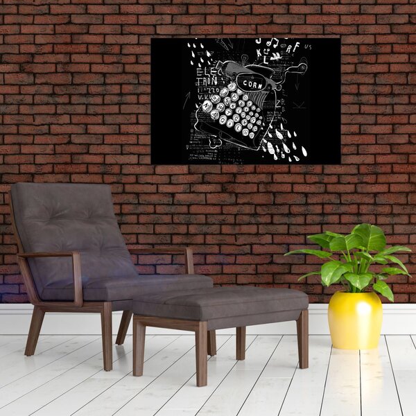 Slika - Risba v slogu Banksyja (90x60 cm)