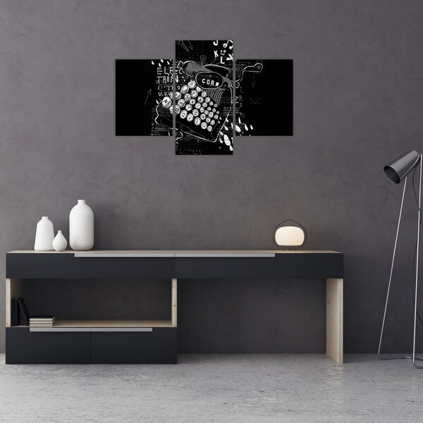 Slika - Risba v slogu Banksyja (90x60 cm)