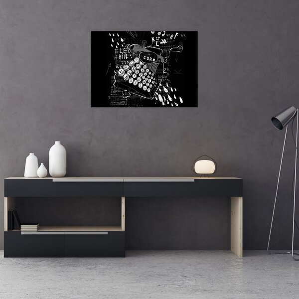 Slika - Risba v slogu Banksyja (70x50 cm)
