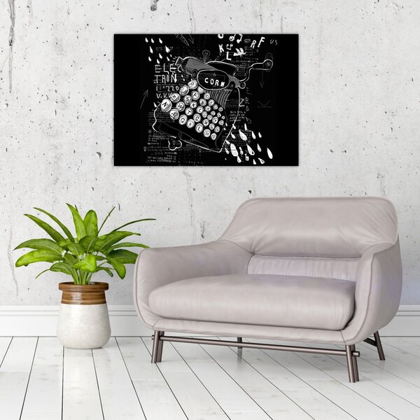 Slika - Risba v slogu Banksyja (70x50 cm)