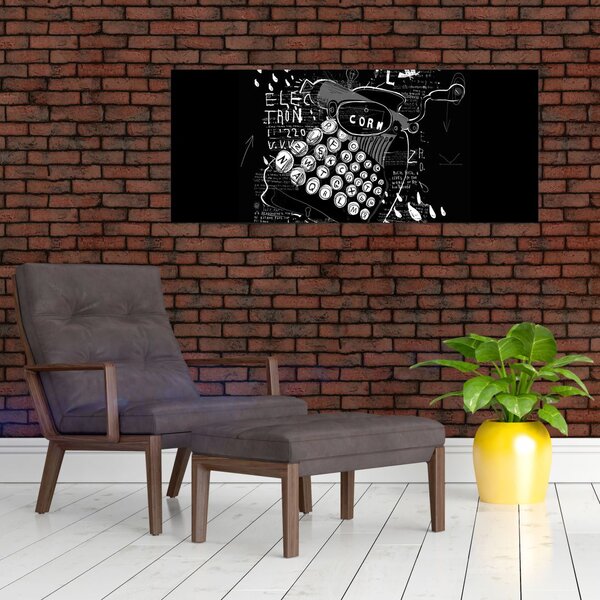 Slika - Risba v slogu Banksyja (120x50 cm)