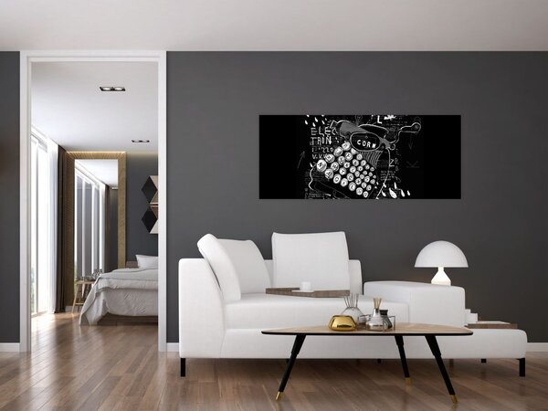 Slika - Risba v slogu Banksyja (120x50 cm)