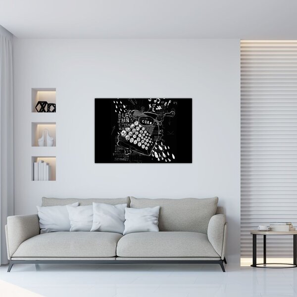 Slika - Risba v slogu Banksyja (90x60 cm)