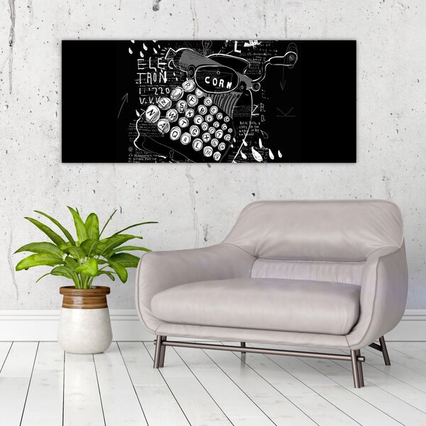 Slika - Risba v slogu Banksyja (120x50 cm)