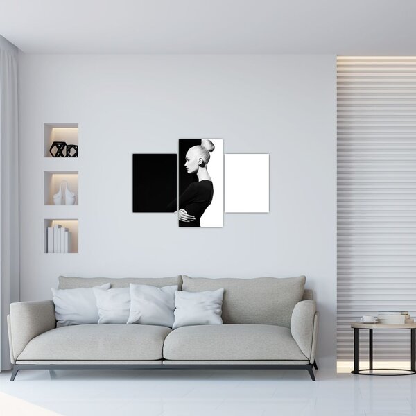 Slika - Ženska à la jin in jang (90x60 cm)