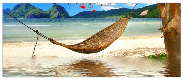 Slika - Sprostite se na plaži (120x50 cm)